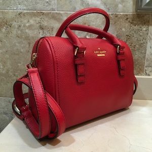 Kate Spade Jackson street Red Satchel with long strap
